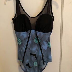 ASOS Floral One Piece Swimsuit